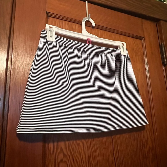 Ralph Lauren Sport Women’s Navy And White Striped Swimsuit Coverup Skirt Small - Picture 3 of 4